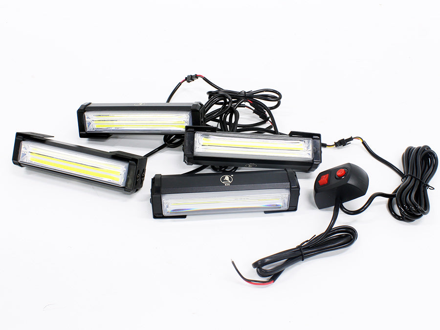 COB 4 LED Piece Emergency Strobe Lights (160x30mm)