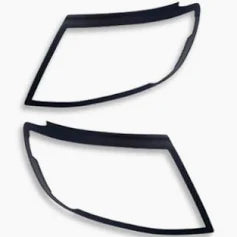 Ford Ranger Matt Black Headlight Trims (FRONT)