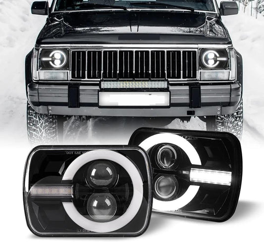 7X6 5X7 Led Headlights For Jeep For Wrangler