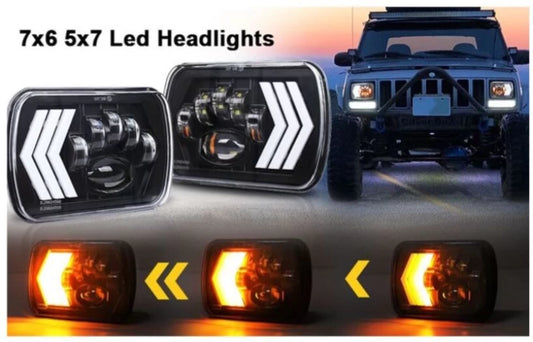7x6 LED Headlight ( Set )