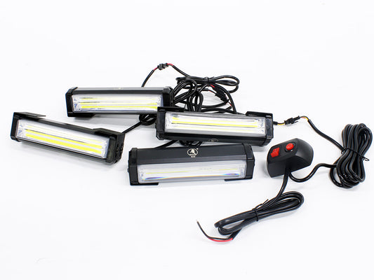 COB 4 LED Piece Emergency Strobe Lights (160x30mm)
