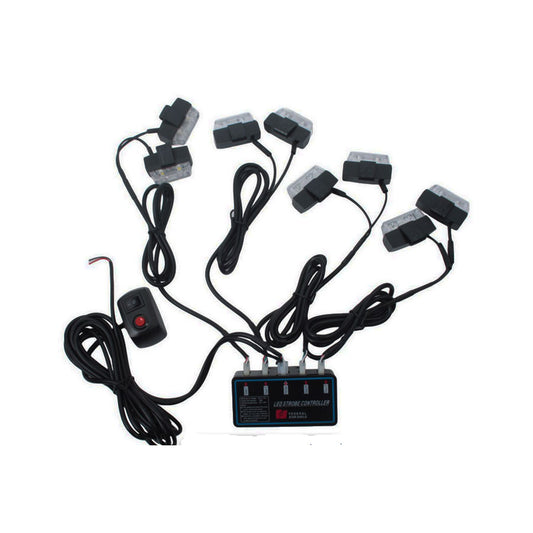 8piece Emergency Strobe Grill Mount Lighting set