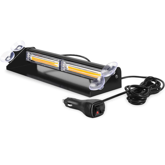 2 LED Windscreen Emergency Vehicle Flash Warning Dash Light -